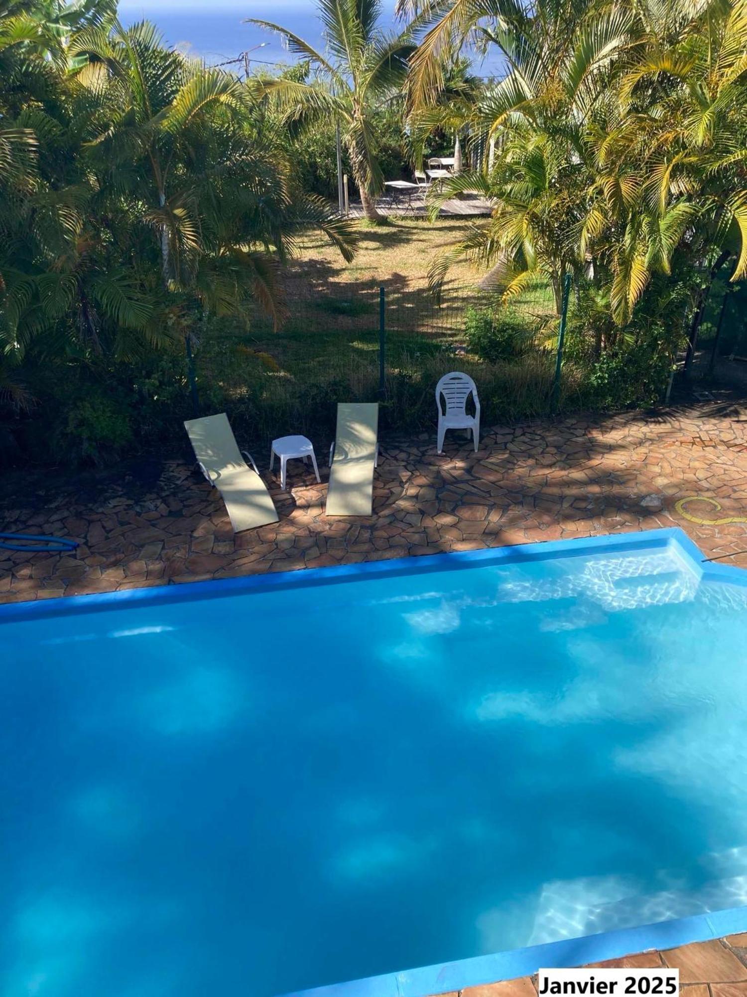 Les Bungalows Les Vanilliers, Sud Sauvage Avec Piscine Saint-Joseph Exterior foto